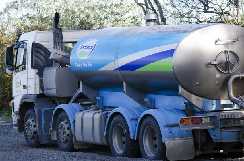 Fonterra milk tanker