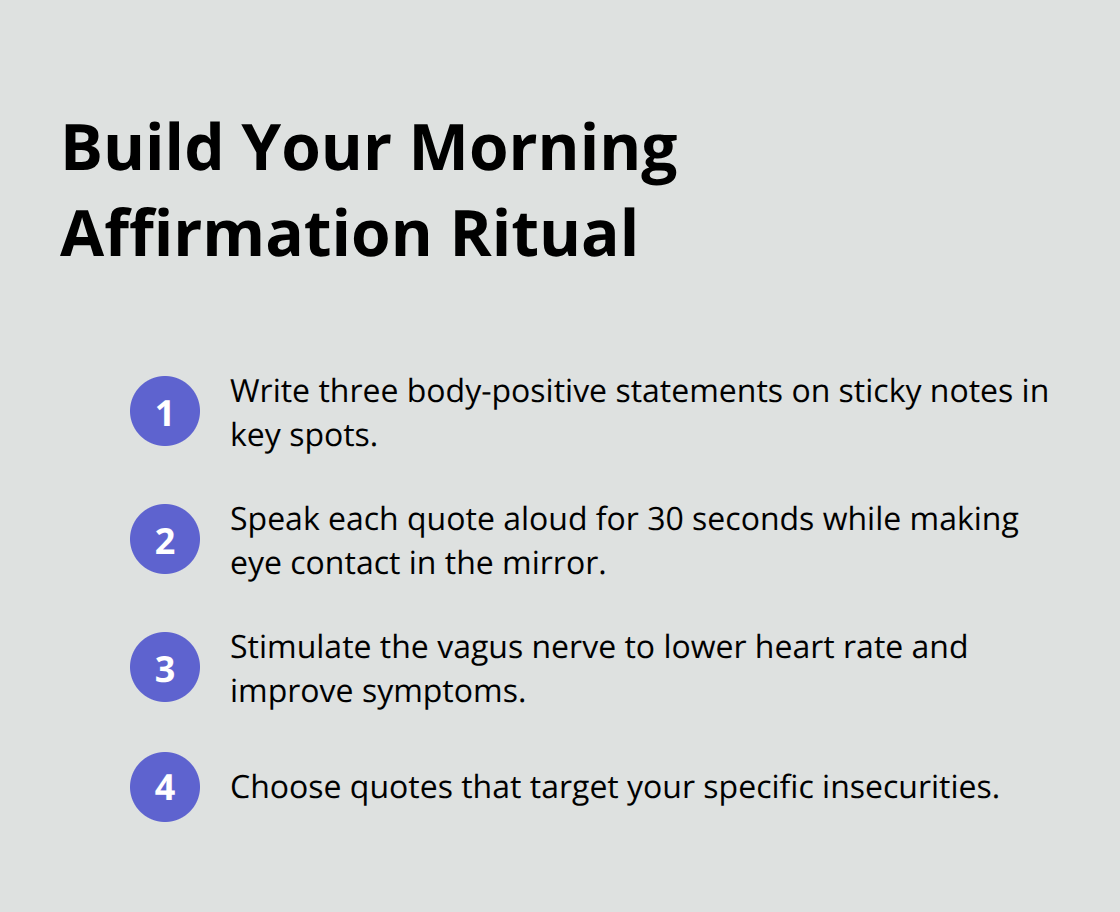 Compact list of steps to create an effective morning body-positivity ritual. - body positivity quotes