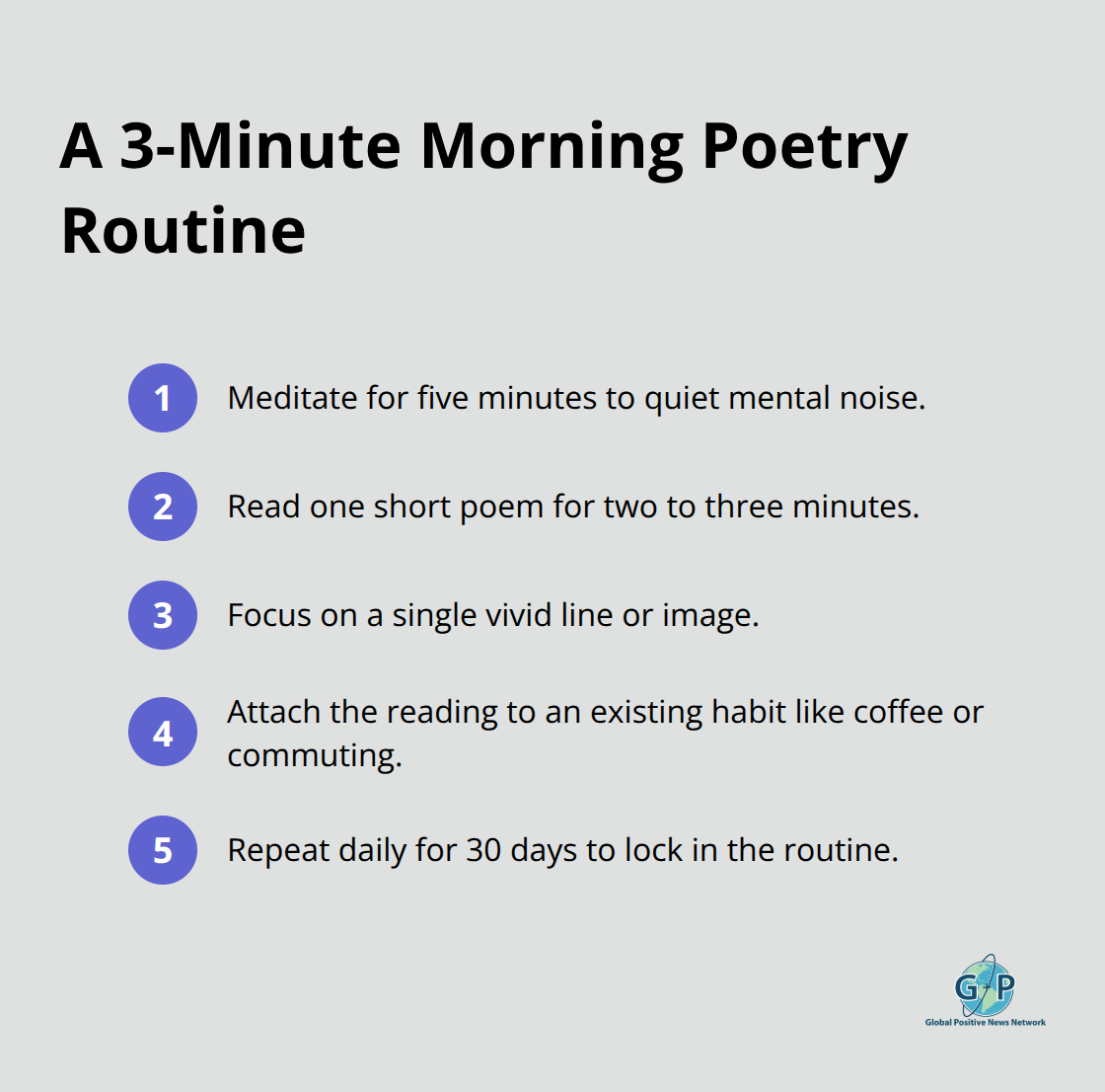 Compact steps to build a quick daily poetry habit - positivity poems