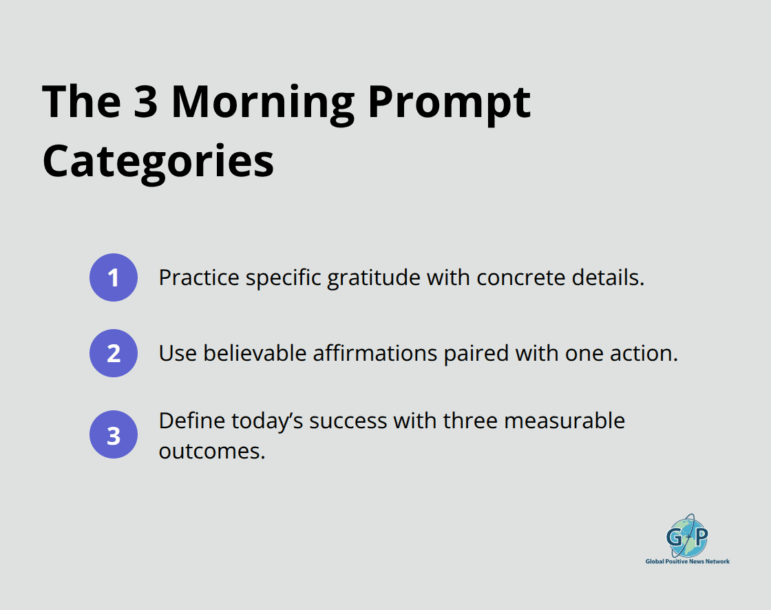 Quick list of effective daily positivity prompts