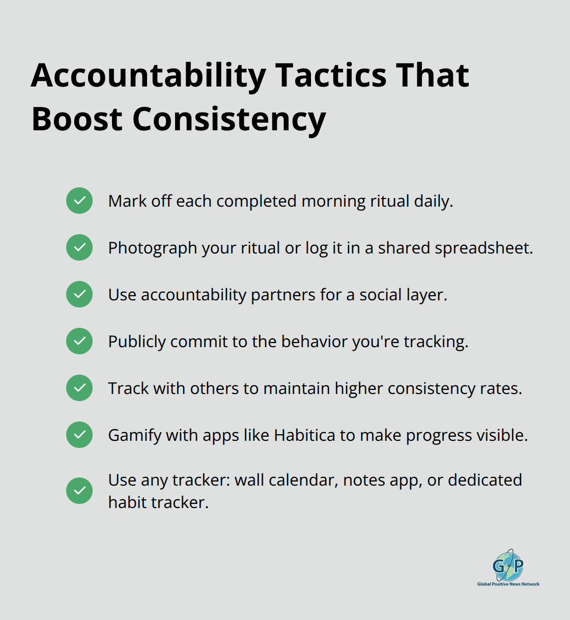 Practical ways to make morning routine tracking and accountability stick