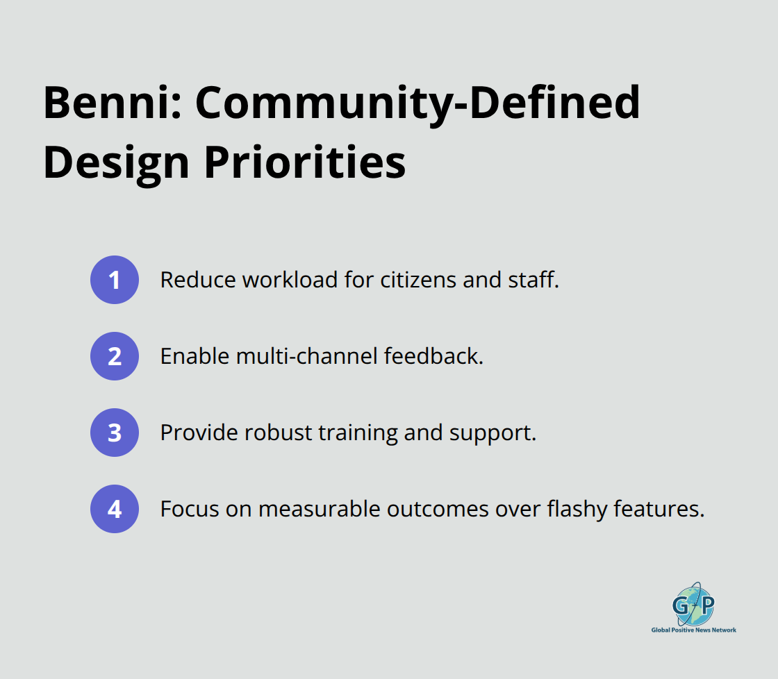 Four community-defined design priorities that shaped Benni - innovations for hopeful futures