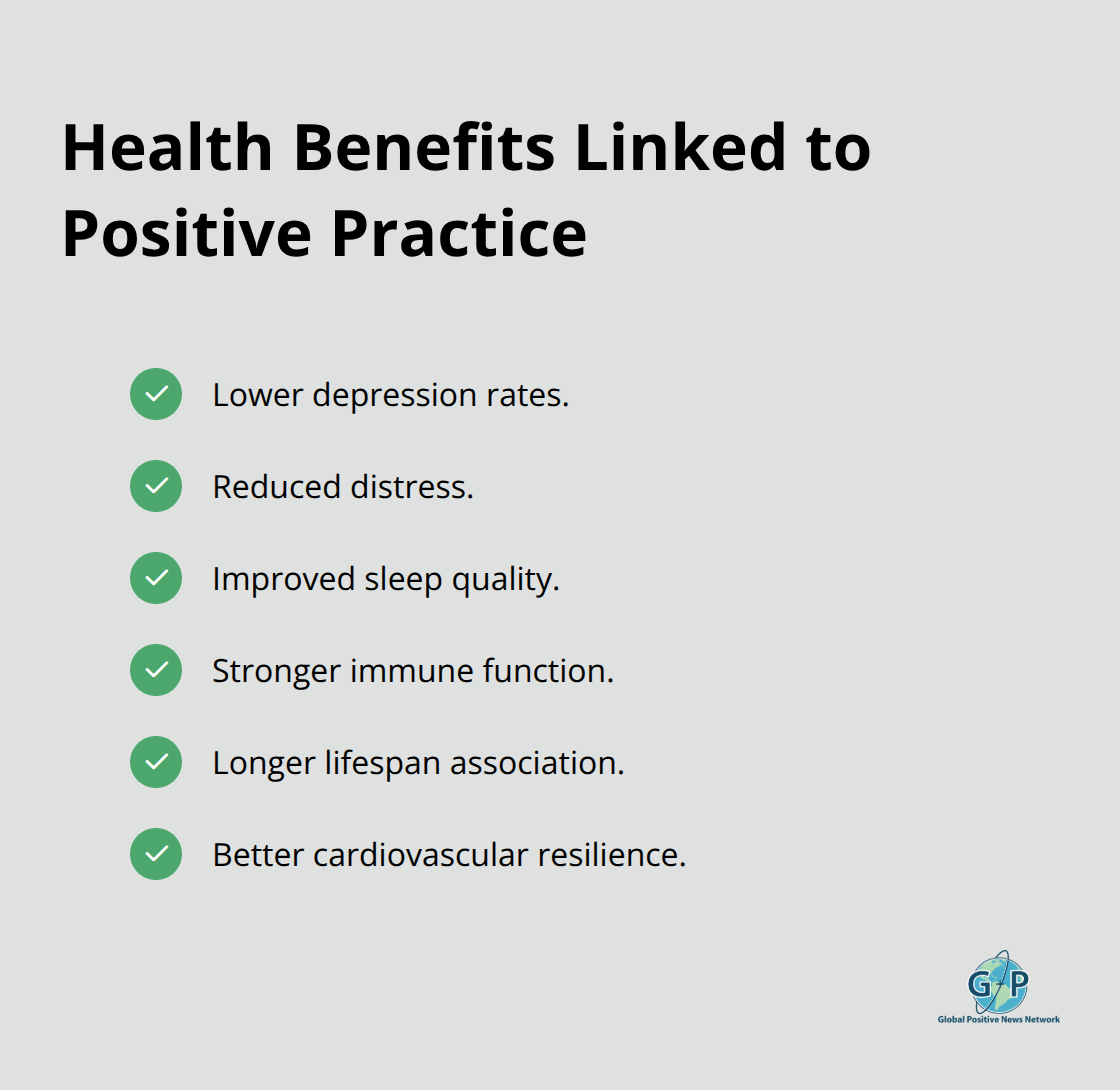 Health outcomes associated with consistent positive thinking