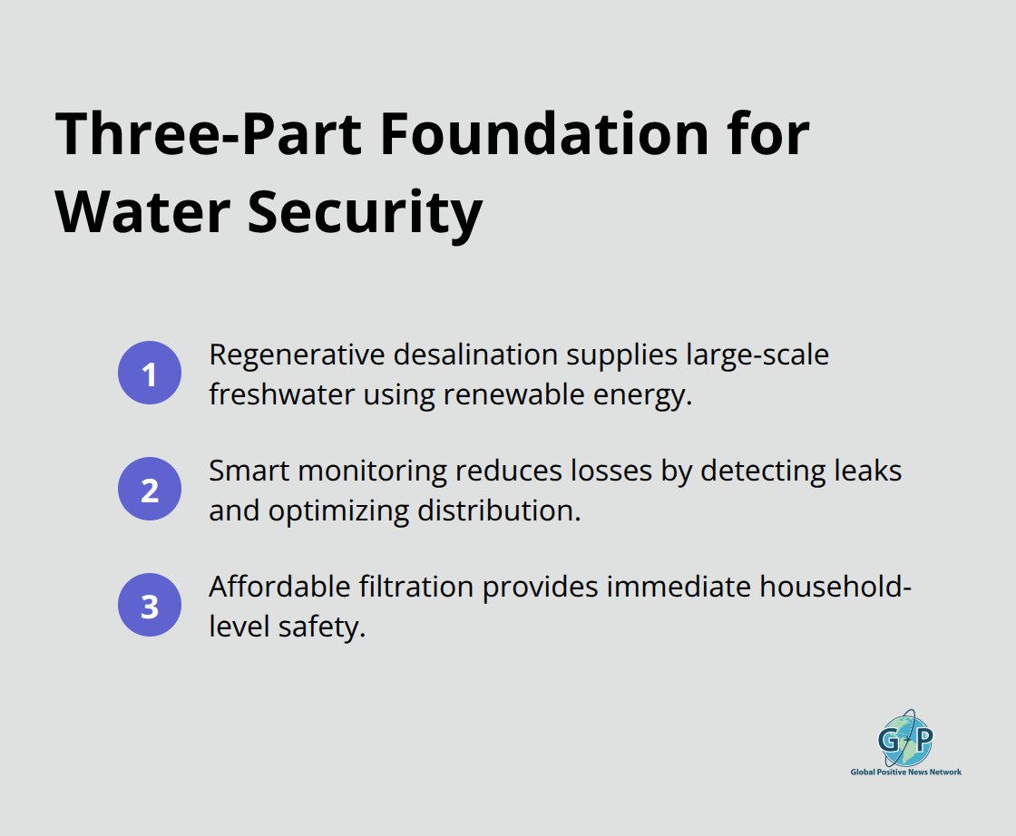 Compact list of desalination, smart monitoring, and affordable filtration. - hopeful innovations spotlight