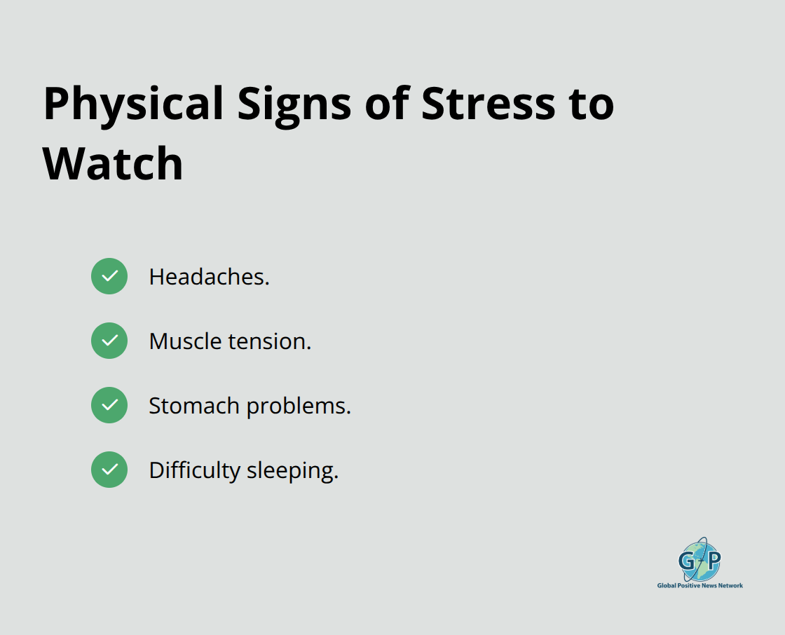 Checklist of common physical stress symptoms - mental resilience strategies