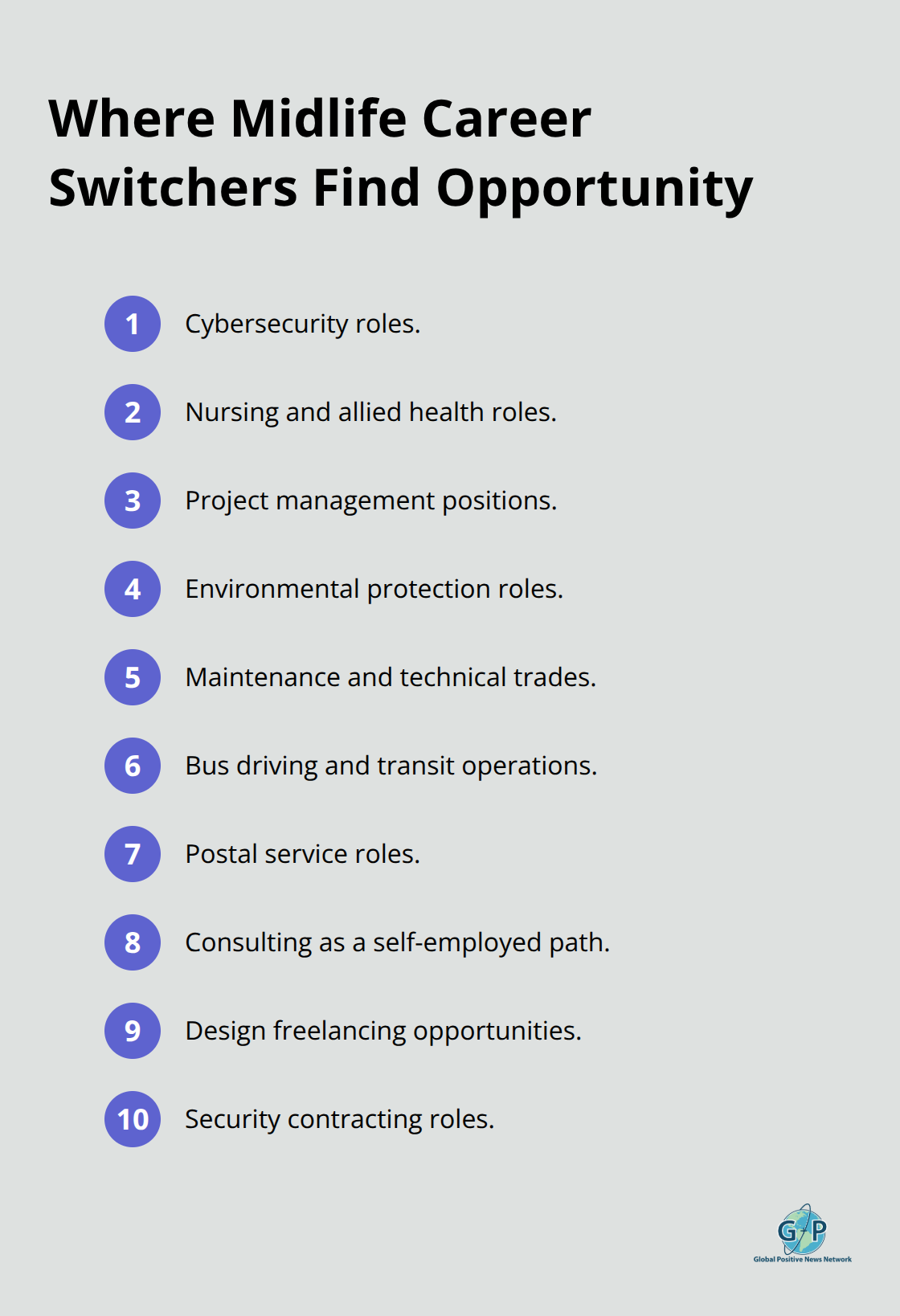 Compact list of in-demand roles and paths for career switchers in the U.S.