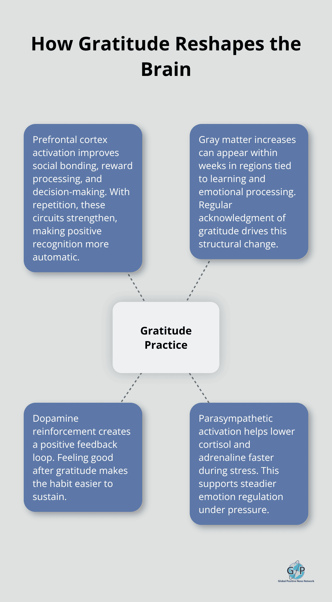 Neural mechanisms activated by consistent gratitude practice - daily gratitude practices