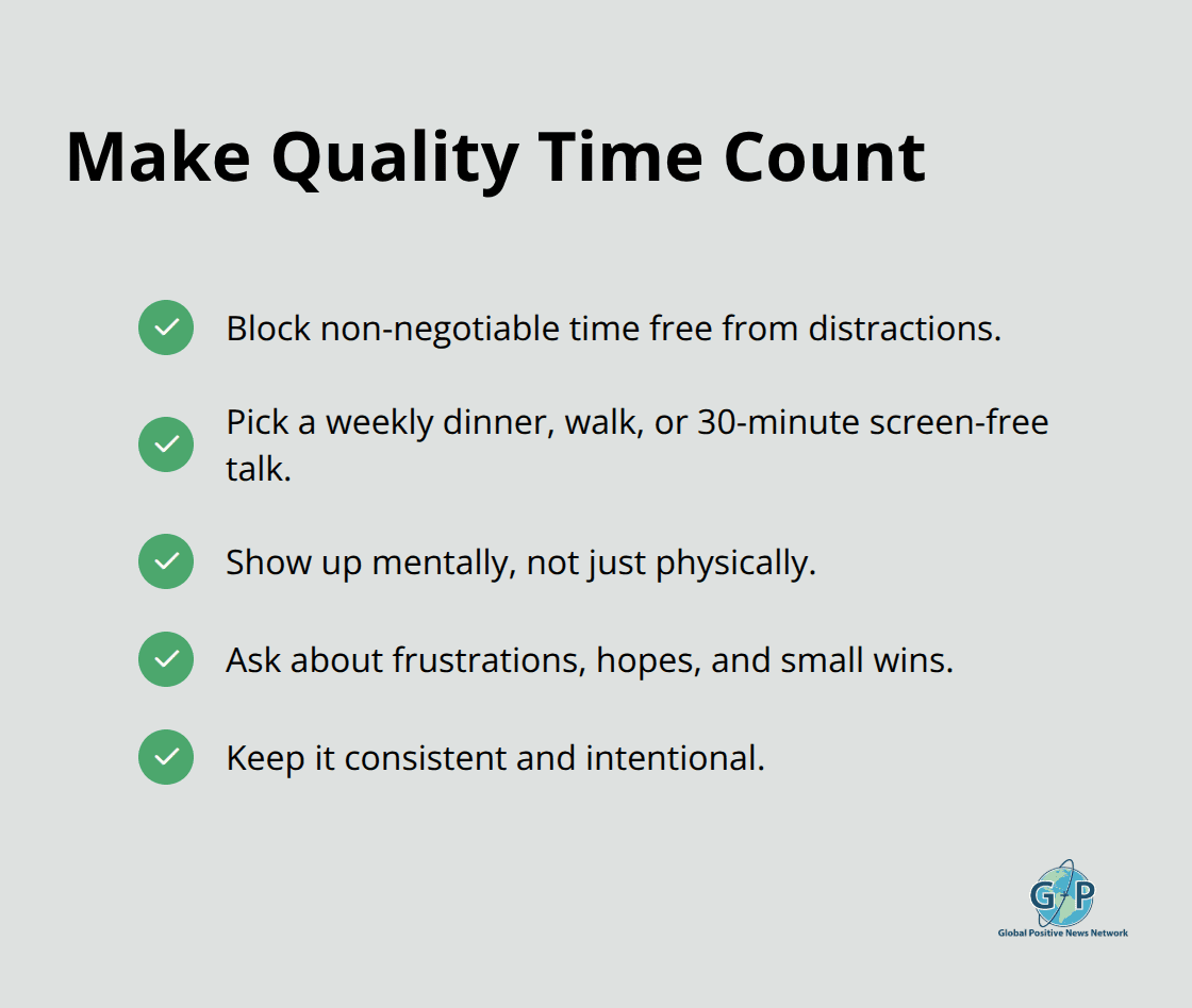 Checklist of actionable ways to make time together meaningful - positive relationships advice